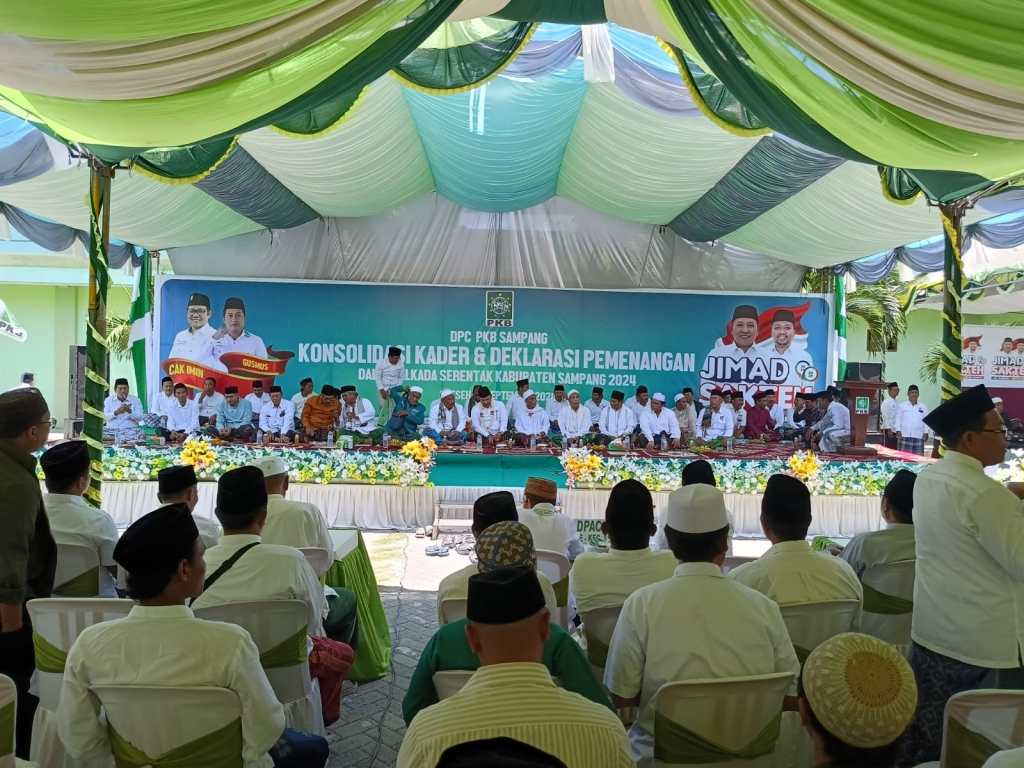 Kumandang Yalal Waton Iringi Konsolidasi Dan Deklarasi Tim Pemenangan Paslon H. Idi-Ra Mahfud Oleh Partai PKB Sampang